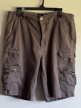 OP Men's Cargo Shorts - Dark Grey Size 36